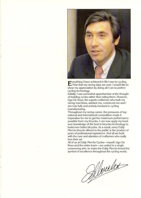 Eddy Merckx catalog (1981)