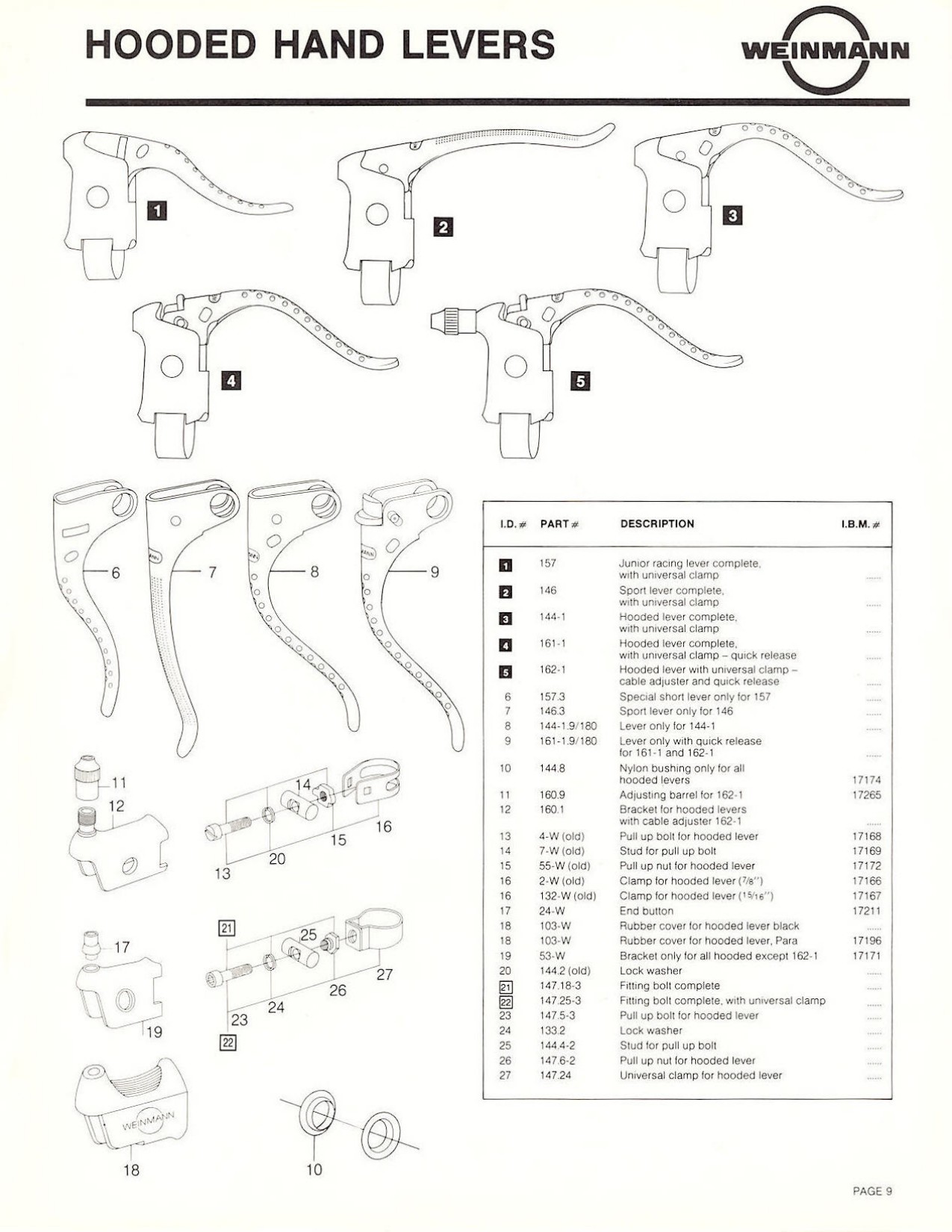 Bike brake hot sale lever parts