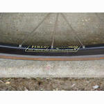 <------------------ SOLD ------------------> Campagnolo Record / Velocity Aerohead wheelset - 700c clincher - (USED)