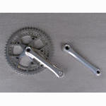 <------------------- SOLD -----------------> Campagnolo Triomphe crankset - 42/52 double - 116 mm BCD  (USED)