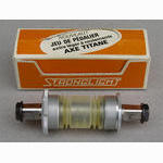 <------------- SALE PENDING -------------> Stronglight 650 Titane bottom bracket - titanium spindle - 118 mm - English