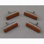 <------------------ SOLD ------------------> Scott / Mathauser brake shoes & pads - early finned type - threaded posts