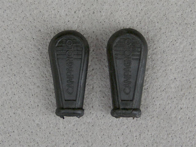 <------------------ SOLD ------------------> Campagnolo shift / QR lever covers - Black (NOS)