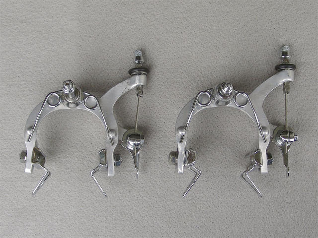 <------------------ SOLD ------------------> Campagnolo Record brakeset - circa 1972 to 1974 (USED / REBUILT)