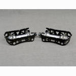 <------------------ SOLD ------------------> Maillard 700 RN Professional pedals - Black anodized alloy cages (USED)