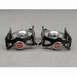 <------------------ SOLD ------------------> Maillard 700 RN Professional pedals - Black anodized alloy cages (USED)