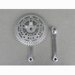 <------------------ SOLD ------------------> Stronglight 99 bis crankset - 28/42/48 triple - 86 mm BCD (USED)