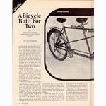 <------ Bicycling Magazine 11-1969 ------> Gitane Europa Tandem