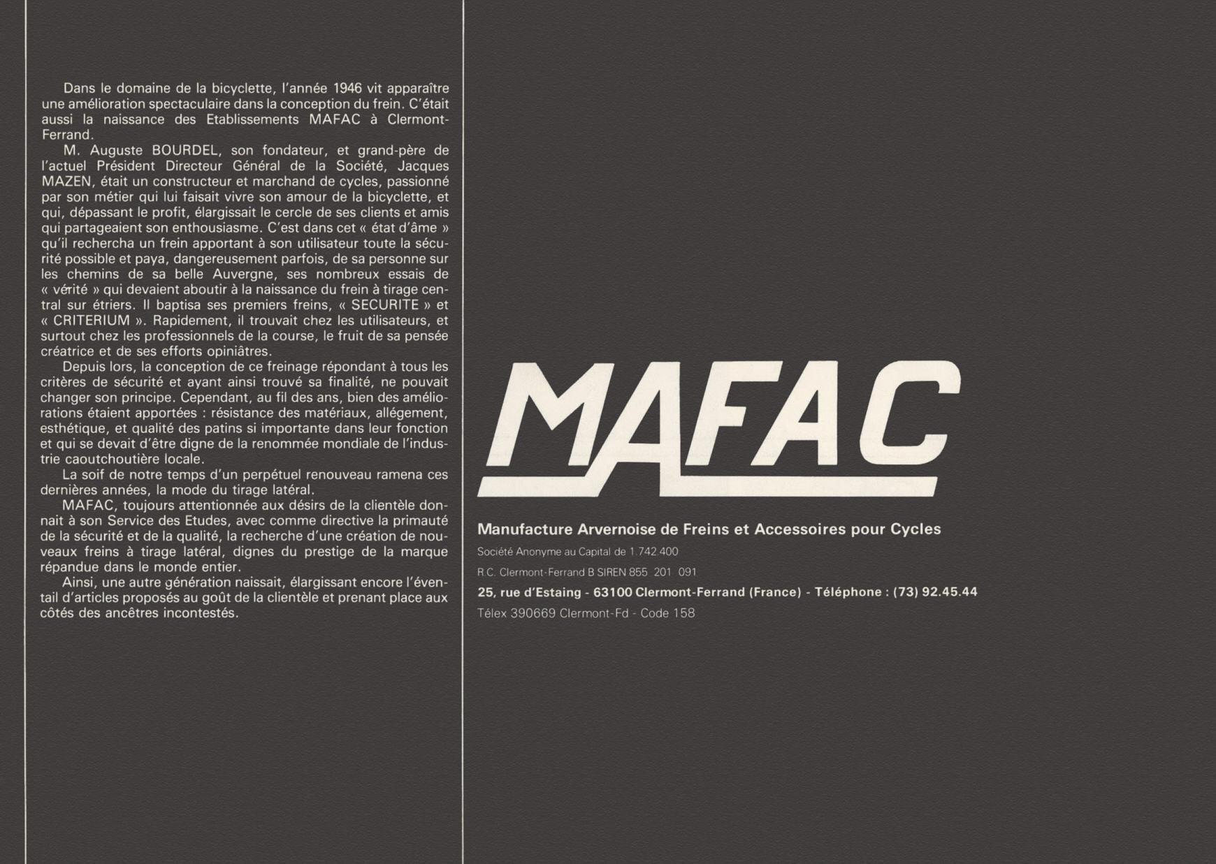 MAFAC catalog (1980)