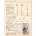 <------ Bicycling Magazine 10-1977 ------> Details On The Lambert Bicycle Fork