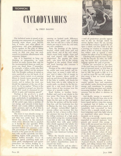 <------- American Cycling 07-1966 -------> Cyclodynamics