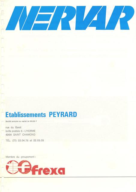 Nervar catalog (1974)