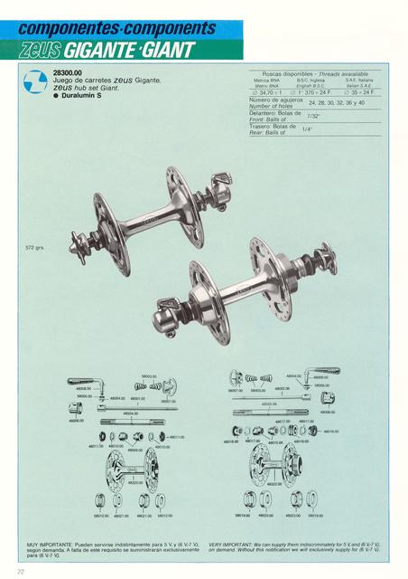 Zeus catalog # 105 (1984)