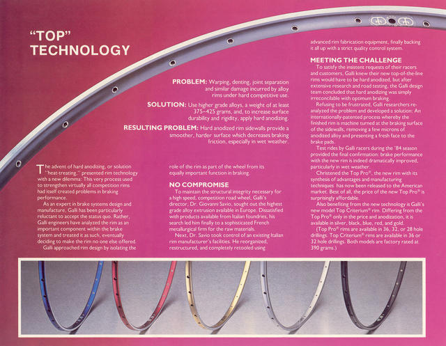 Galli rim brochure (1984)