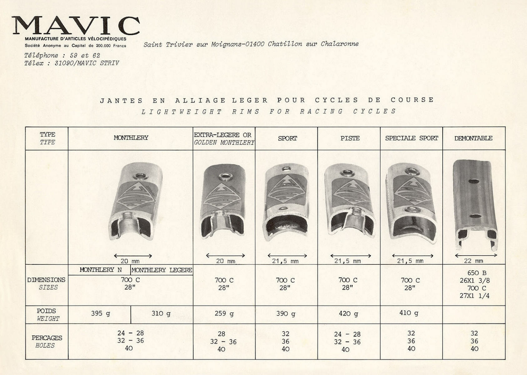 MAVIC flyer (1974) - Page 001