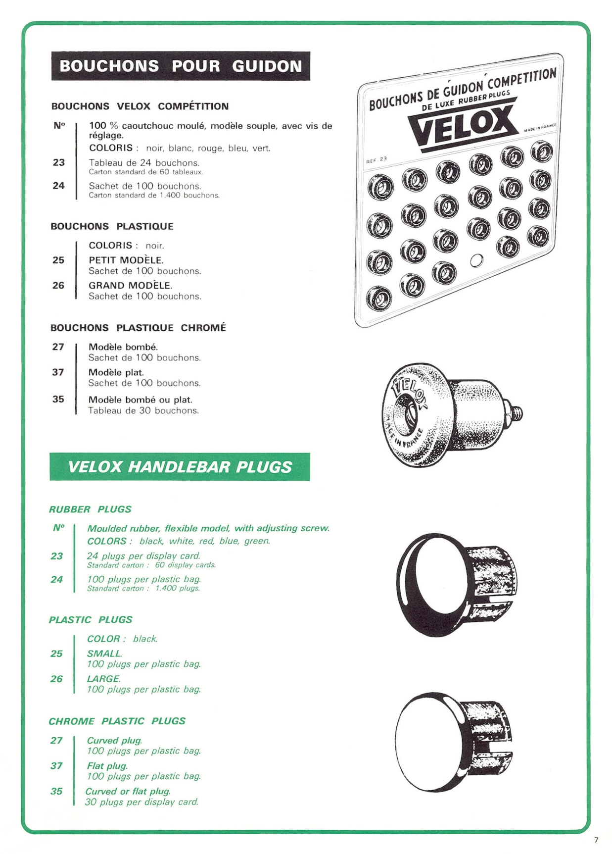 Velox / Tressostar / Tressorex / Tresseol / Guidoline / Plastilac catalog (1985)