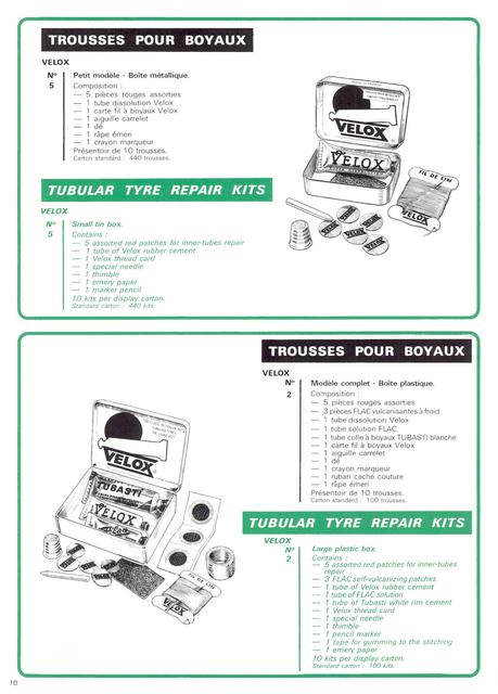 Velox / Tressostar / Tressorex / Tresseol / Guidoline / Plastilac catalog (1985)