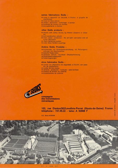 Sedis catalog (05-1971)