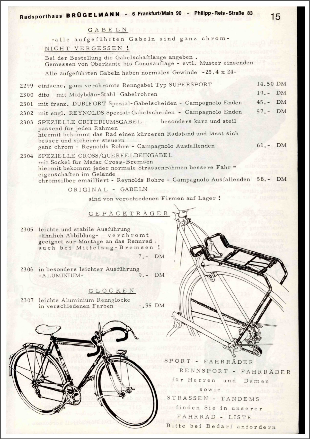 Brügelmann catalog (1972)