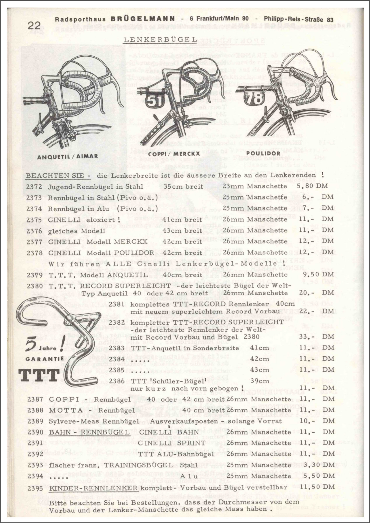 Brügelmann catalog (1972)