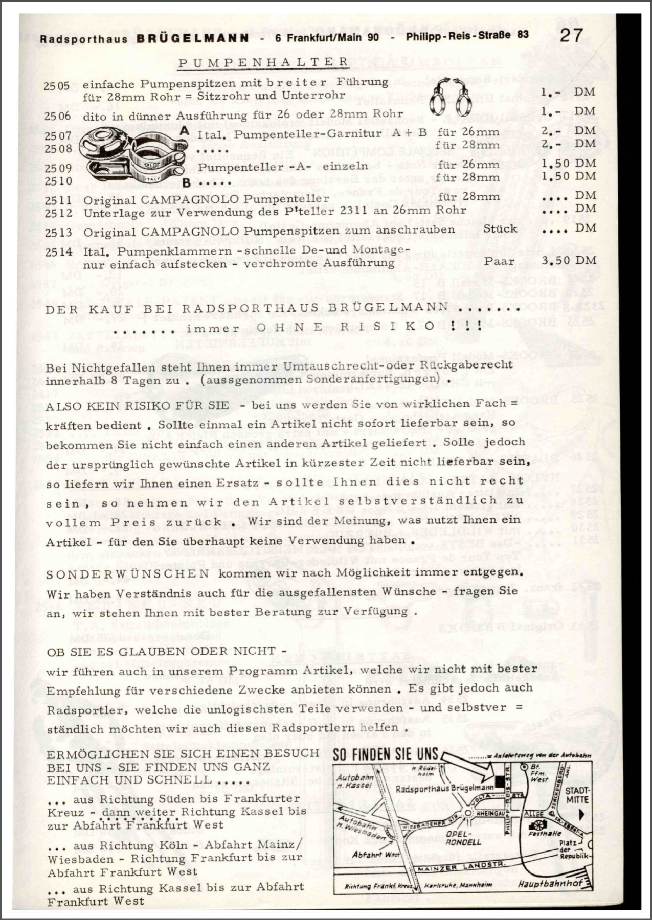 Brügelmann catalog (1972)