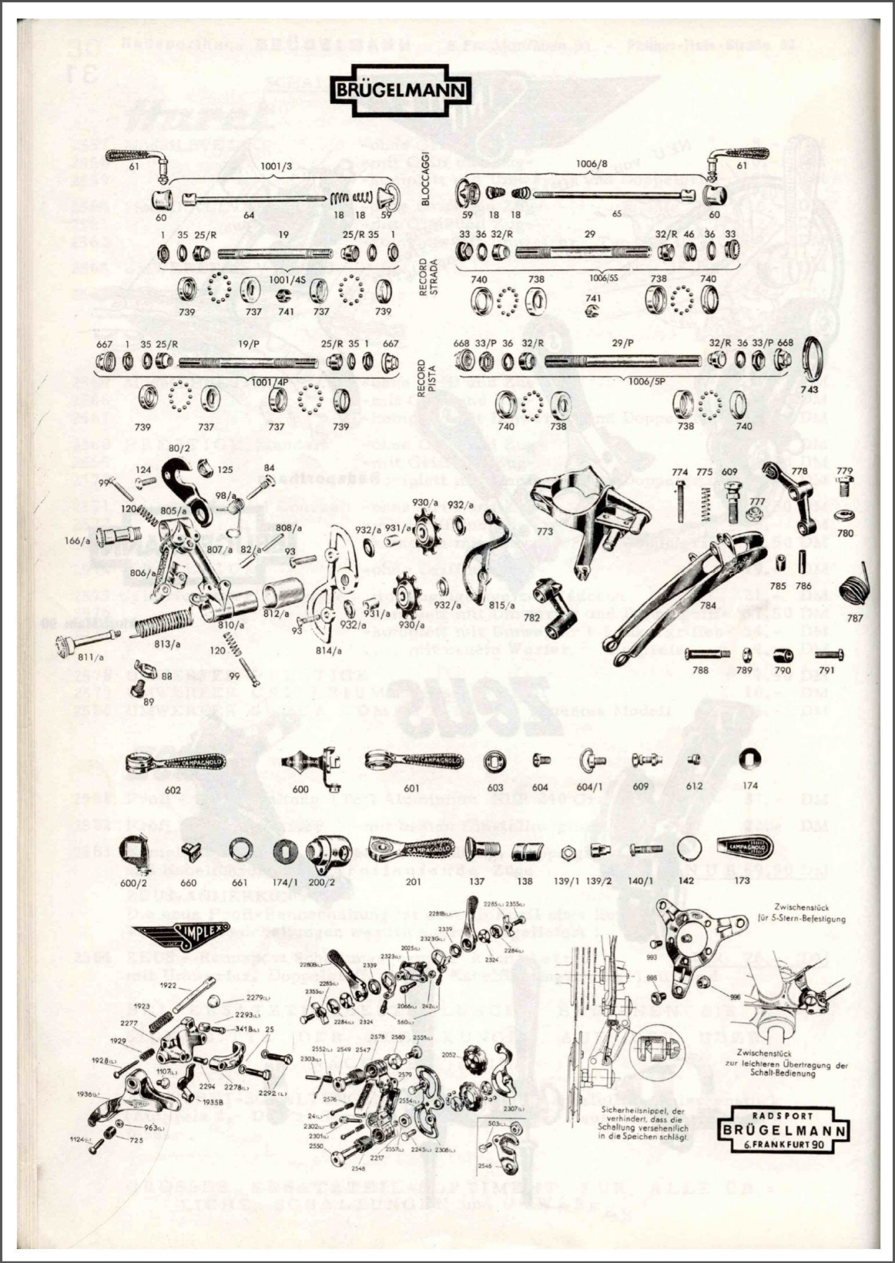 Brügelmann catalog (1972)