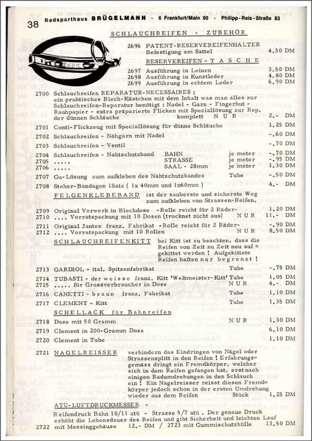Brügelmann catalog (1972)