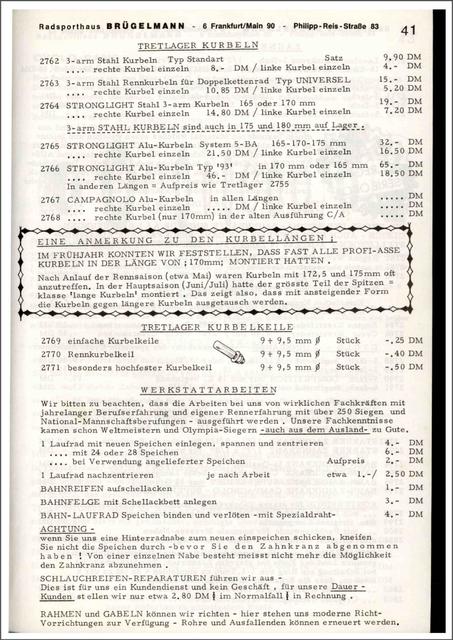 Brügelmann catalog (1972)