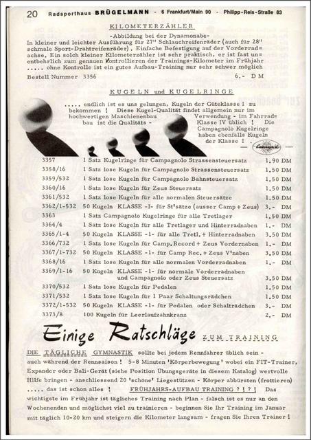 Brügelmann catalog (1973)