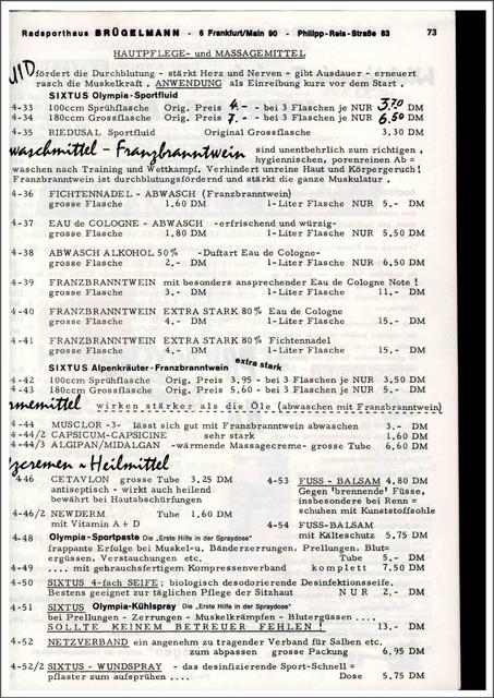 Brügelmann catalog (1974)