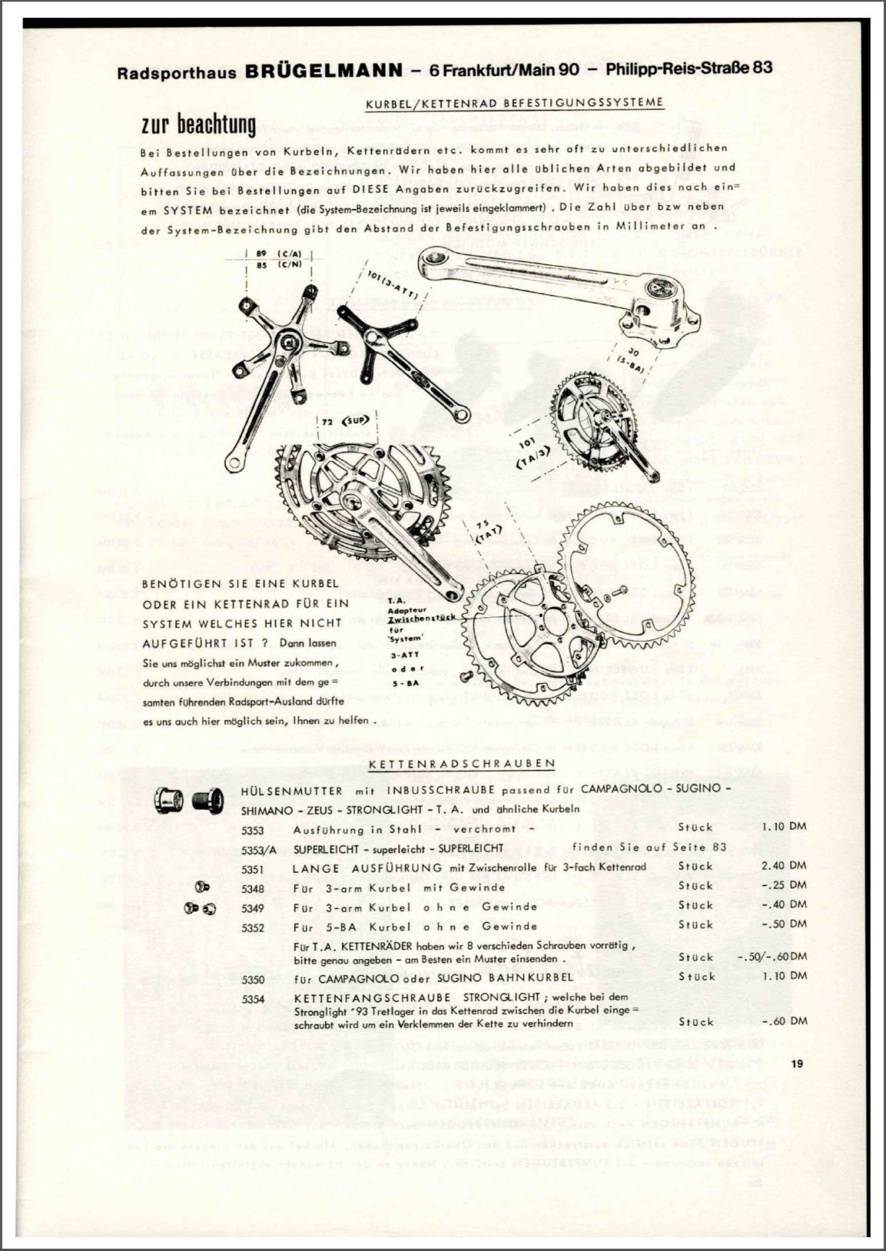 Brügelmann catalog (1975)