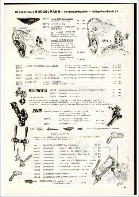 Brügelmann catalog (1975)