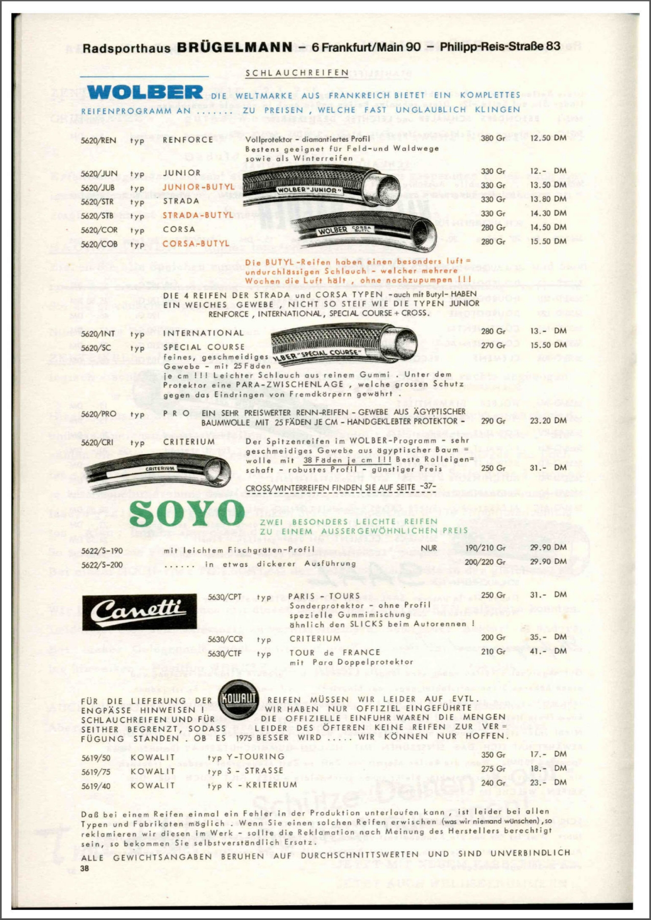 Brügelmann catalog (1975)