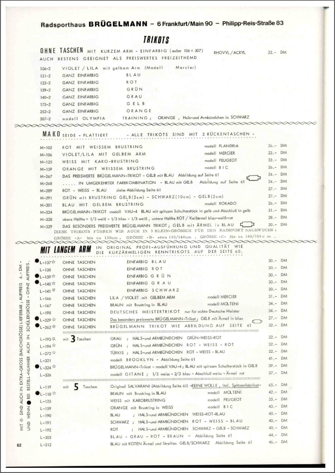 Brügelmann catalog (1975)