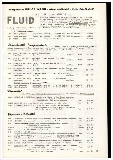 Brügelmann catalog (1975)