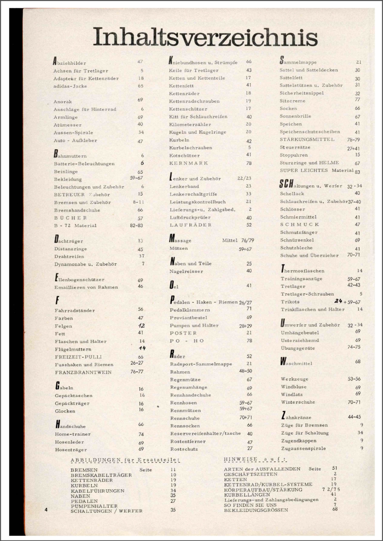 Brügelmann catalog (1976)