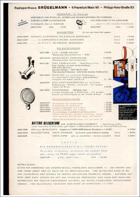 Brügelmann catalog (1976)
