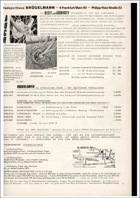 Brügelmann catalog (1976)