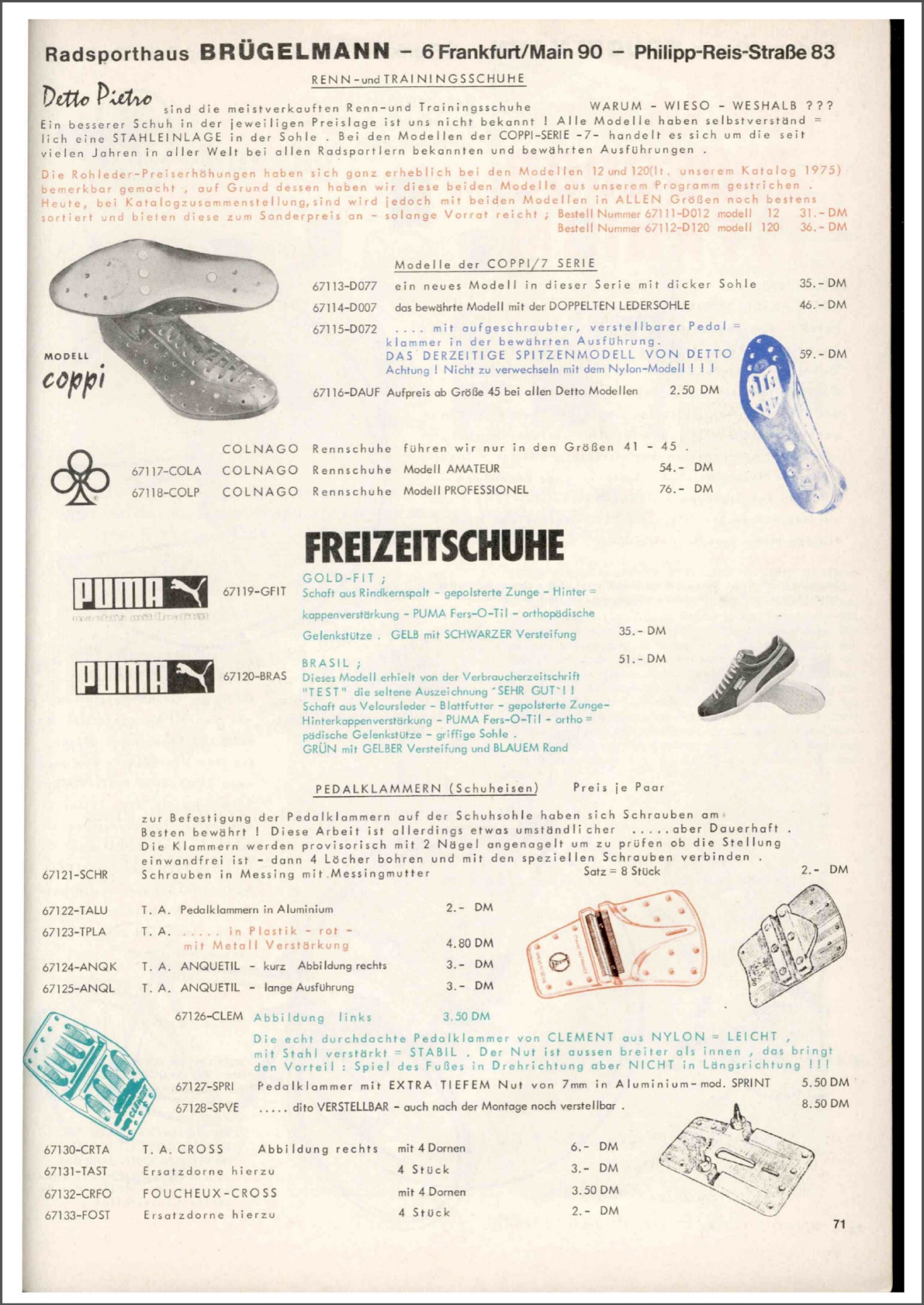 Brügelmann catalog (1976)