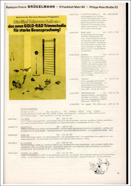 Brügelmann catalog (1976)