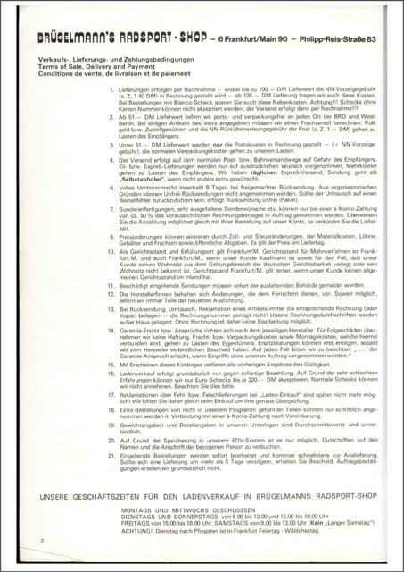 Brügelmann catalog (1977)