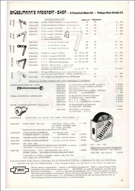 Brügelmann catalog (1977)
