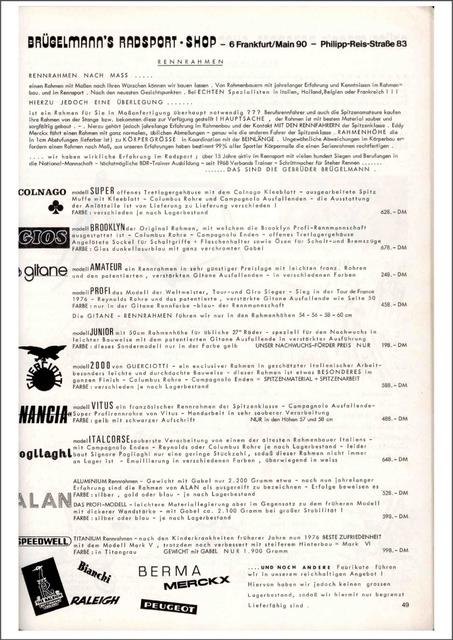 Brügelmann catalog (1977)