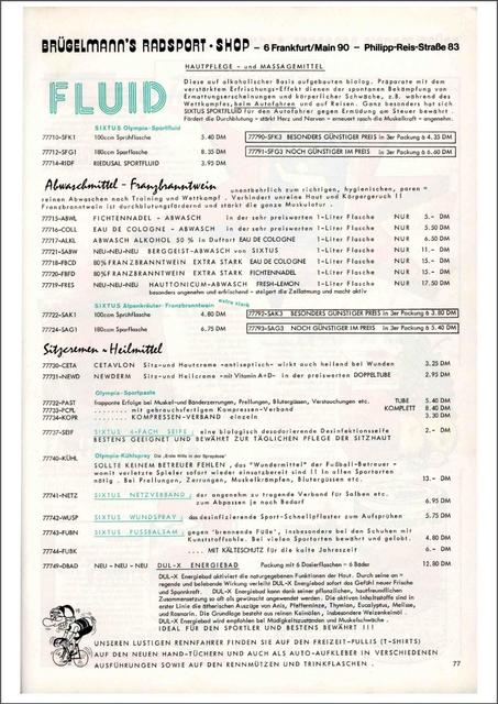 Brügelmann catalog (1977)