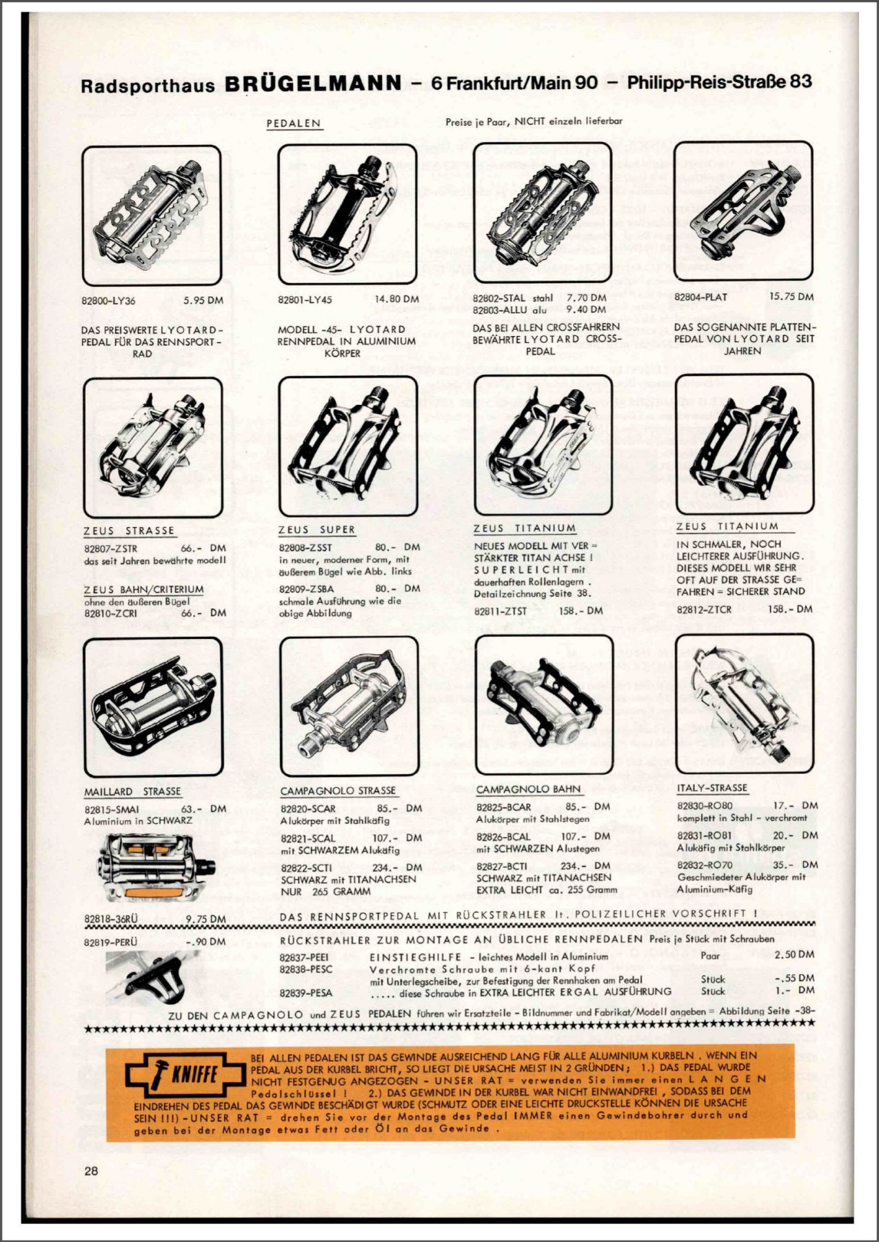 Brügelmann catalog (1978)