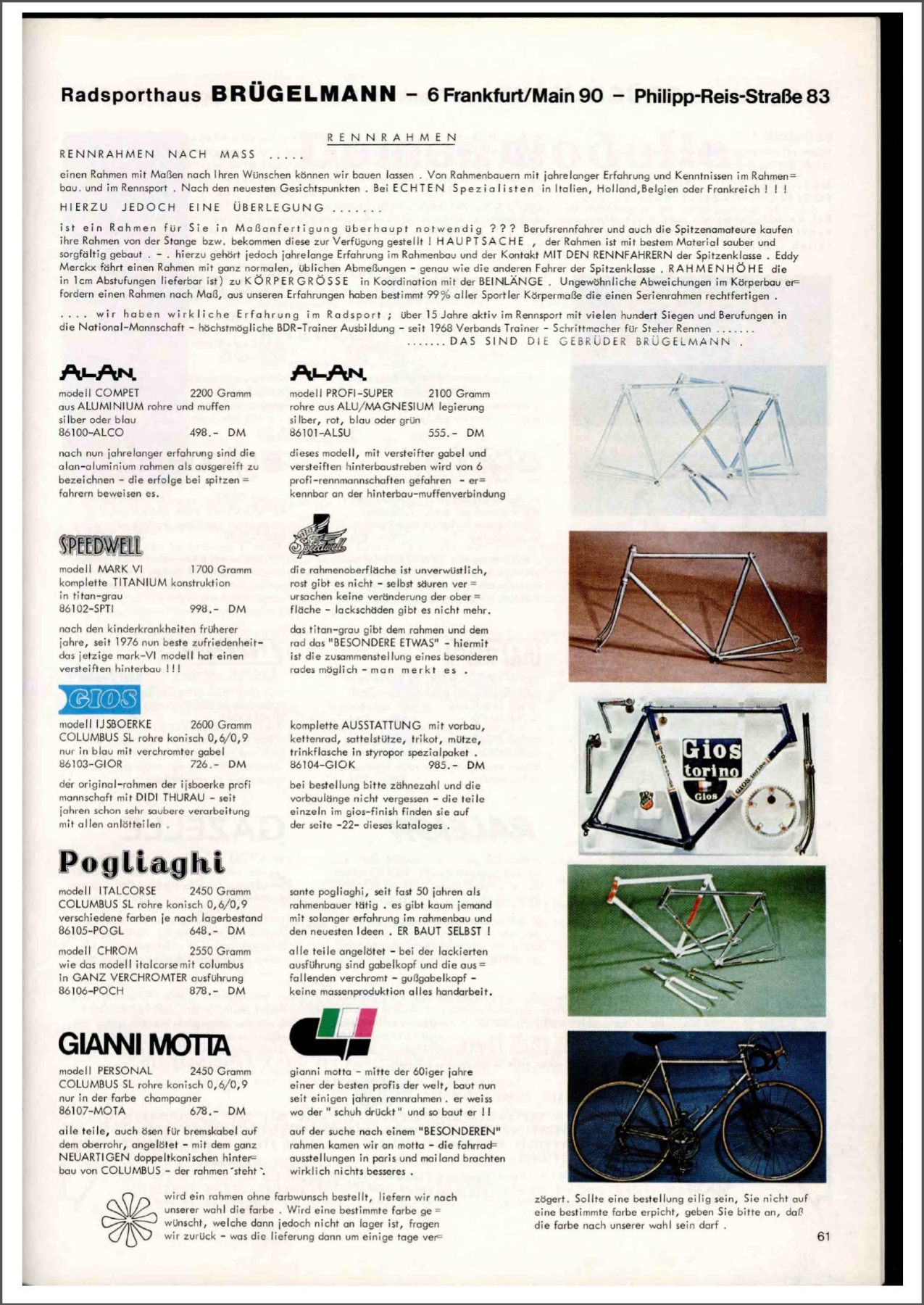 Brügelmann catalog (1978)