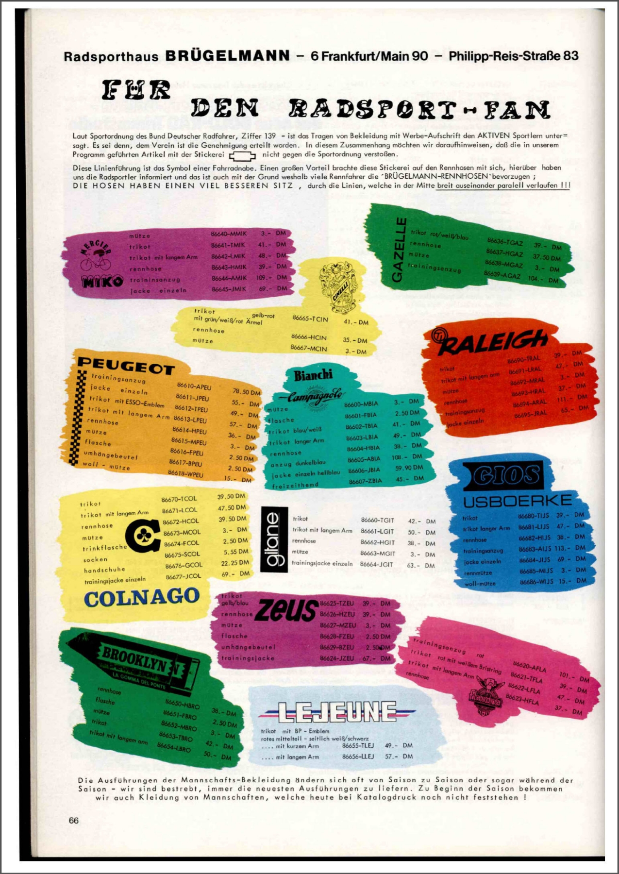 Brügelmann catalog (1978)