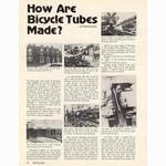 <------ Bicycling Magazine 08-1974 ------> How Are Bicycle Tubes Made?