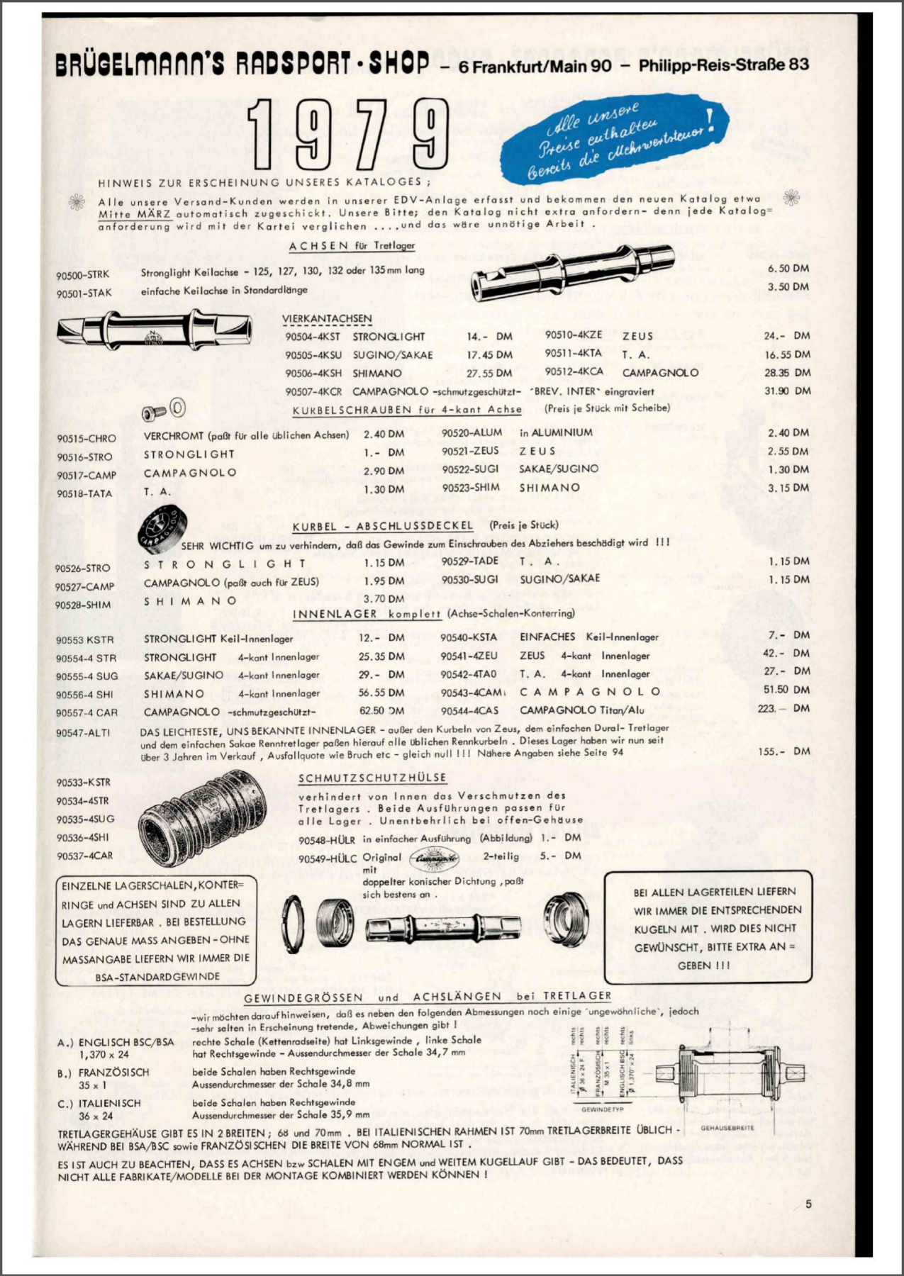 Brügelmann catalog (1979)