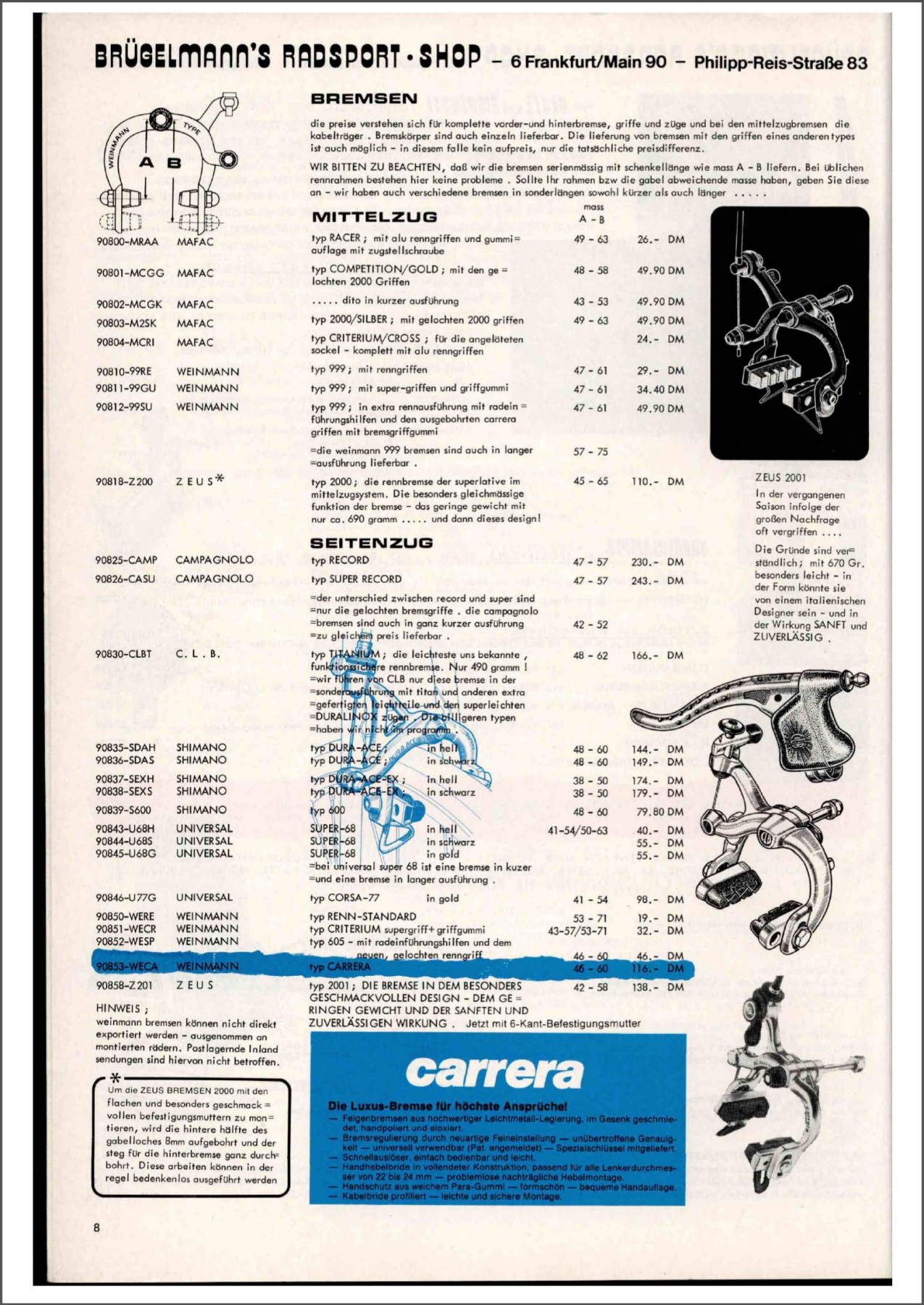 Brügelmann catalog (1979)